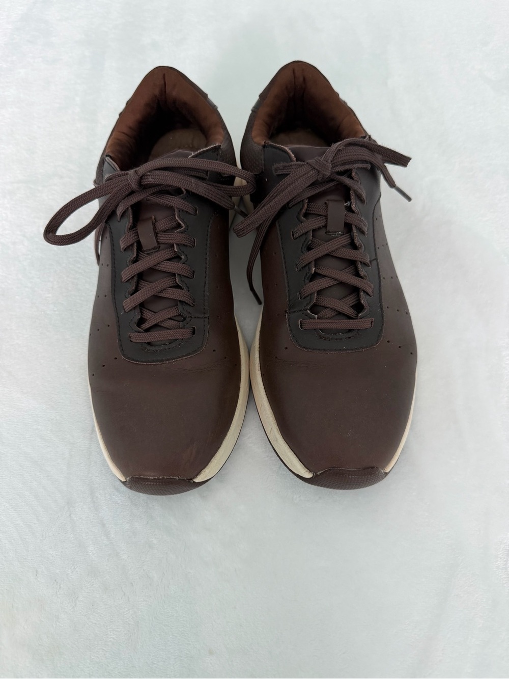 Walter Hagen Men's Course Casual Golf Shoes Brown Leather Spikeless Sz 9